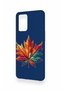 Oppo-A74 Compatible Colorful Leaf Pattern Silicone Case - 3
