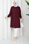 Women's Judge Collar Pocketed Button Closure Cap - 4