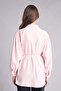 Relax Fit Wrinkled Textured Fabric Long Sleeve Light Pink Tunic H7714Ax26Hs - 5