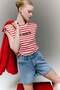 100% Cotton Mom Fit High Waist Crop Fit Jean Shorts H0638Ax26Sm