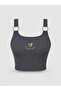 Women's Ring Detailed U-Neck Crop Tank Top with Straps Flexible Basic Summer Blouse - 3