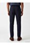 Lcw Vision Navy Blue Regular Fit Linen Blend Men's Trousers - 4