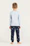 Boy's Beep Beep London Bus Blue Long Sleeve Pajama Set Rp3877-C-V1 - 4