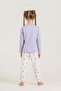 Girl's Cool Bear Purple Long Sleeve Pajama Set Rp3912-C-V2 - 4