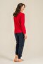 Ho Ho Ho Deer Mother Daughter Red Long Sleeve Pajama Set Rp3934-A-V1 - 7