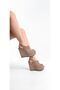 Amy; Ten Suede, 12 cm Padded Heel Shoes - 2