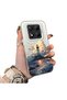 Redmi Note 14 Pro 5g Compatible Silicone Edge Hard Back Case Couple Phone Case Tower Pattern