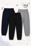 Boy's Seasonal Cotton 3-Piece Set Sweatpants M00839 Black - Navy Blue - Gray