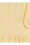 Peak New Season Yellow Balloon Sleeve Fitted Corset Dress - 7