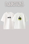 Eminem_3 Design Printed Oversize White T-Shirt