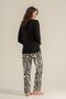 Women's Inspire Others Everyday Black Long Sleeve Pajama Set Pc9280-S-V1 - 4