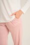 Women's Have a Super Day White Long Sleeve Pajama Set Pc9294-S-V2 - 6