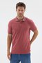 Pink Polo Collar Pique Short Sleeve Slim Fit 100% Cotton T-Shirt 1011260171