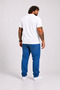 Men's Large Size Single Jersey Polo T-Shirt Classic Embroidered 26401 White - 3