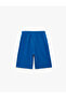 Cotton Tie-Waist Textured Basic Shorts - 2