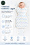 Cotton Butterfly Swaddle Baby Sleeping Bag with Zipper - 4