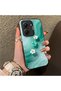 Poco X7 Pro Compatible Silicone Edge Hard Back Case Couple Phone Case with Floral Pattern - 3
