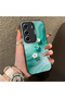 Tecno Camon 40 Compatible Silicone Edge Hard Back Case Couple Phone Case with Floral Pattern - 3