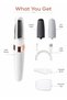 3 In 1 Electric Foot File | USB Rechargeable Callus Remover | Portable Pedicure Tool With Roller Heads | Dead Skin Remover For Feet Heels | White - 6