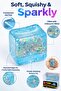 Cube Glitter Squishy Ball Sparkle Jelly Cube Stress Ball Squeezable Sensory Toy Solid Soft Squeeze Toy - 5