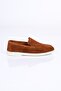 Laceless Rubber Sole Genuine Leather Loafer 028-2000 Men's Shoes - 5