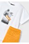 Boys' 2-Piece Set with Skateboard Detail Shorts - 3