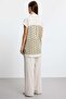 Fabric Combination Vest Linen Suit Olive - 4