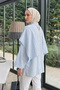 Shawl Detailed Tunic Y0151 - Baby Blue - 4