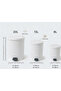 4-Piece Bathroom Set: Pleated Dirty Laundry Basket 65 Lt & 3-Piece Pedal Trash Can Set (20L + 13L + 8L) with Inner Bins - 4
