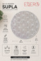 30829 American Service Placemat 6 Pieces Silver Flower Patterned 38X38 cm Decorative Table Mat - 2