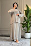 6516 - Stylish, Comfortable, Soft, Special Wanda Viscose Fabric, Loose Women's Skirt Tunic Set - 4