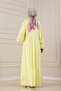 Lilyum Fabric Robe Katya Dress-Yellow - 4