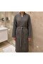 Unisex Waffle Pike Bathrobe |   100% Cotton |   Gray Color - 3