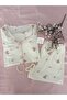 Short Sleeve Pink Teddy Bear Special Texture Pajama Set