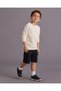 Boys Black Denim Cargo Shorts - 5