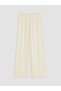 Lcw Modest Yellow Wide Leg Women's Trousers with Elastic Waist - 6