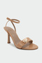 Young Heart Detailed Single Strap Women's Nude Heeled Shoes - 2
