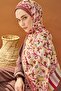 Riva Shawl Tencel Botanical Floral Brown - 2