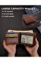 Mens Wallet RFID Genuine Leather Bifold Wallets For Men, ID Window 16 Card Holders Gift Box - 3