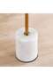 Siera Floor Lamp with Marble Base - Brass - 4