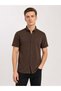 Cafes Lycra Short Sleeve Slim Fit Men's Shirt - 7735