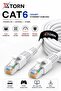 كابل إيثرنت CAT6 بطول 1 متر RJ45 LAN كابل مودم إنترنت لجهاز التوجيه والكمبيوتر - 2