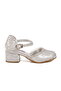Silver Girls' Heeled Sandals