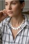 Handmade Flat Natural Stone Design Necklace