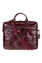 Burgundy Croco Genuine Leather 15-16 Inch Macbook/Laptop Bag