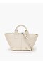 Solid Tote Bag With Detachable Strap