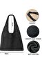 HAWAWA Crochet Tote Bag For Women, Mesh Beach Tote Bag, Summer Vacation Aesthetic Boho Knit Bag (Black) - 2