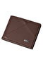Men’s Slim Bifold Wallet – Premium Synthetic Leather, Minimalist Design, Multiple Card Slots, Metal Logo - 4