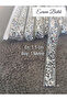 Silver Stone Applique Strip - Iron-On Decorative Strip Ornament and Accessory Material 1.5 cm Wide X 1 Meter - 5