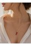 Red Pepper Figured Gold Color Snake 60 cm Chain Steel Women's Necklace - 2